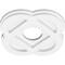 Ekena Millwork Charlotte Architectural Grade PVC Contemporary Ceiling Medallion, 10"OD x 3"ID x 4"C x 1"P CMP10CE-03000 - alternate 3